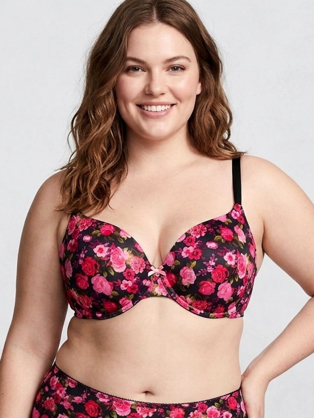 NWT Victoria's Secret Perfect Coverage Floral Underwire Bra, Size 38DDD